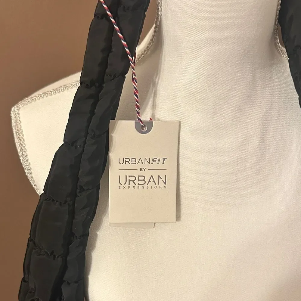 Urban expressions urban fit Black Quilted Women's Bag NWT